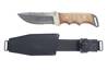 PILOT B - Černá verze nože s horní pilkou, design MUDr. Karel Kašpar, čepel jse z materálu 1.4034 tvrdost 58 HRC, rukojeť svestka, pilka na horní straně čepele..