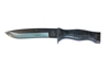 SAMARITAN - Nůž I. roty 42. mechanizovaného praporu  4. Brigády rychlého  nasazení, Čepel ocel 14260, tvrdost 58 HRC, délka čepele 16 cm, rukojeť 13 cm kožené kroužky, hmotnost 290 gr.